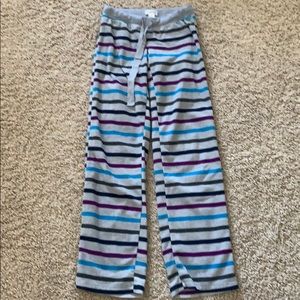 Striped pajama pants
